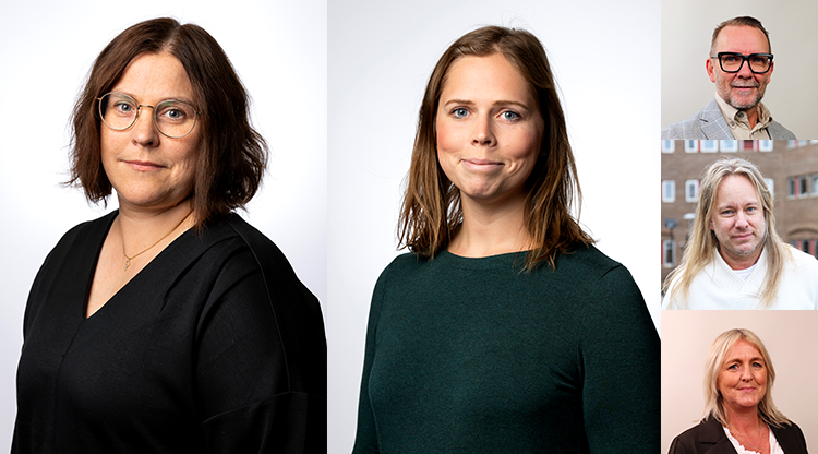 Sofia Lindholm (C), Sofia Andersson Dharsani (S), Lennart Olsson, Tommy Svensson och Malin Hedelin.
