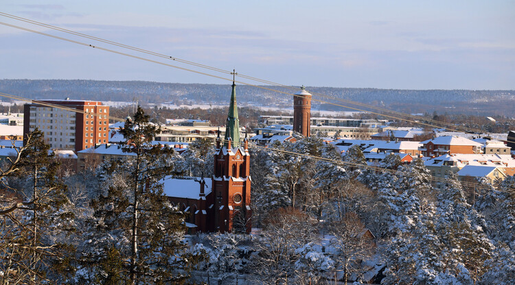 Vy från Kopparklinten över Trollhättan