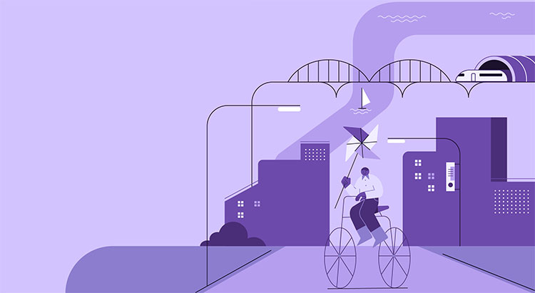 Stadsmilj&ouml;. Illustration.