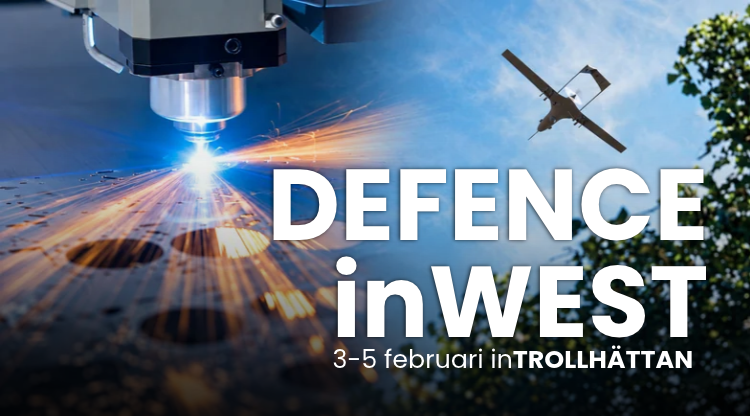 Texte på bilen: Defence inWest. 3-5 februari inTrollhättan. 