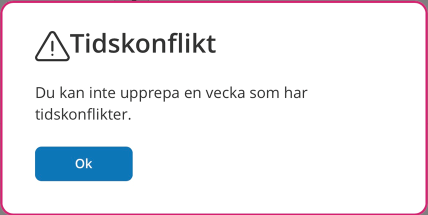 Du kan inte kopiera-upprepa en vecka som har tidskonflikt.png