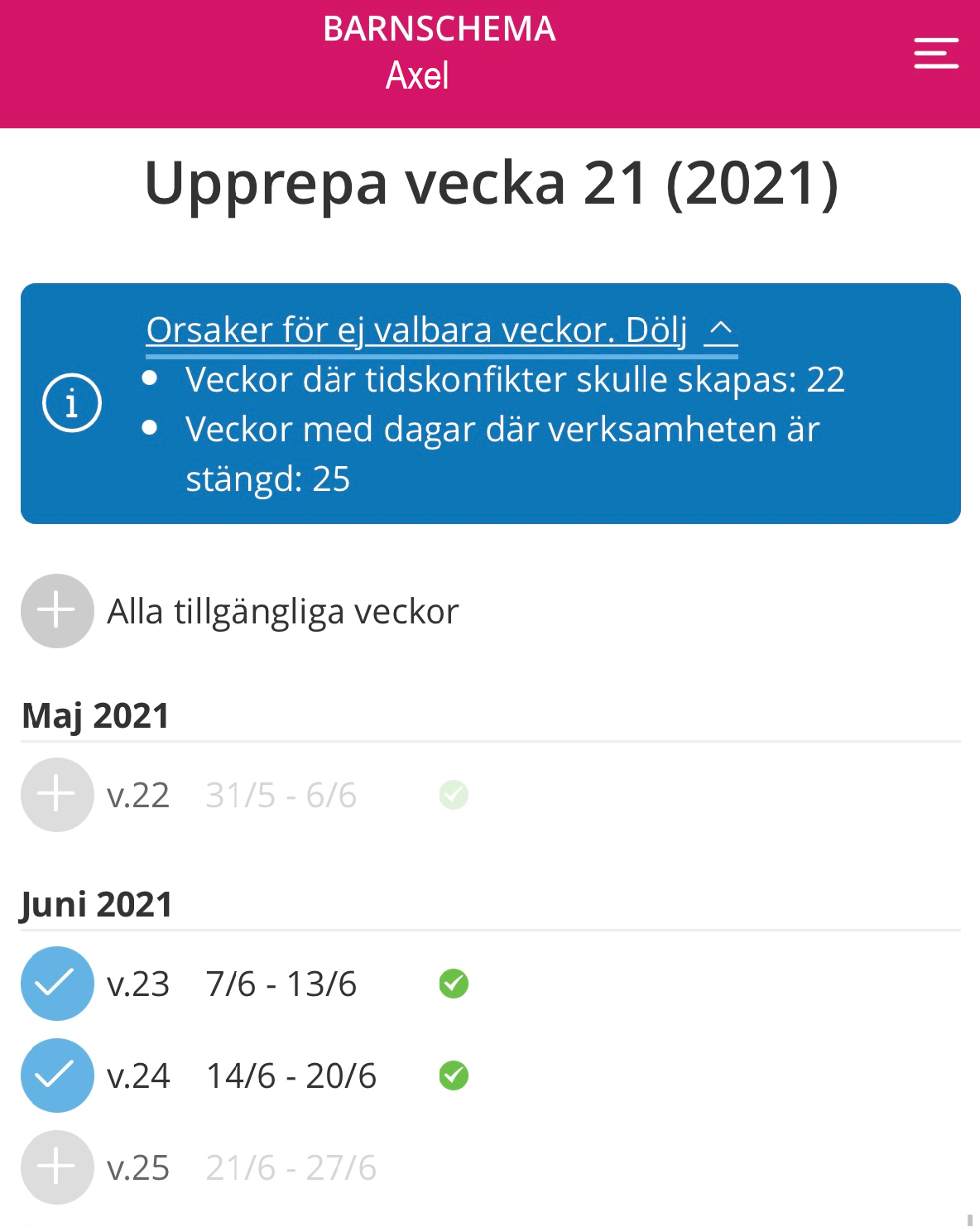 Felmeddelande som visar tydligt varför du inte kan kopiera till valda veckor.png