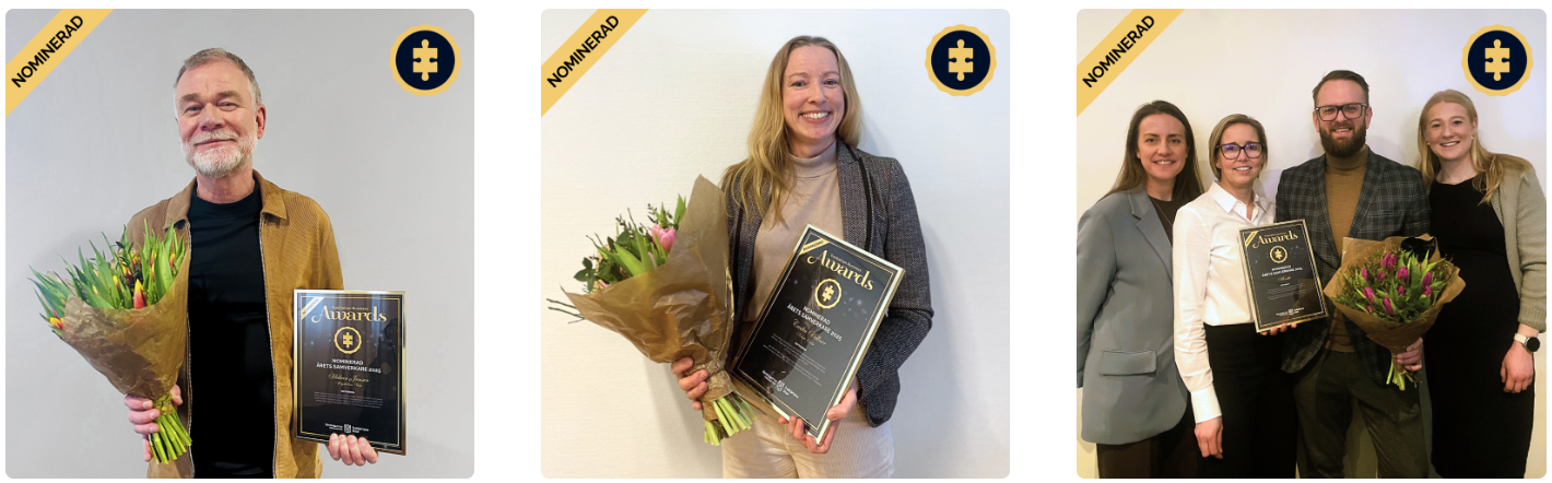 Bild p&aring; de tre nominerade