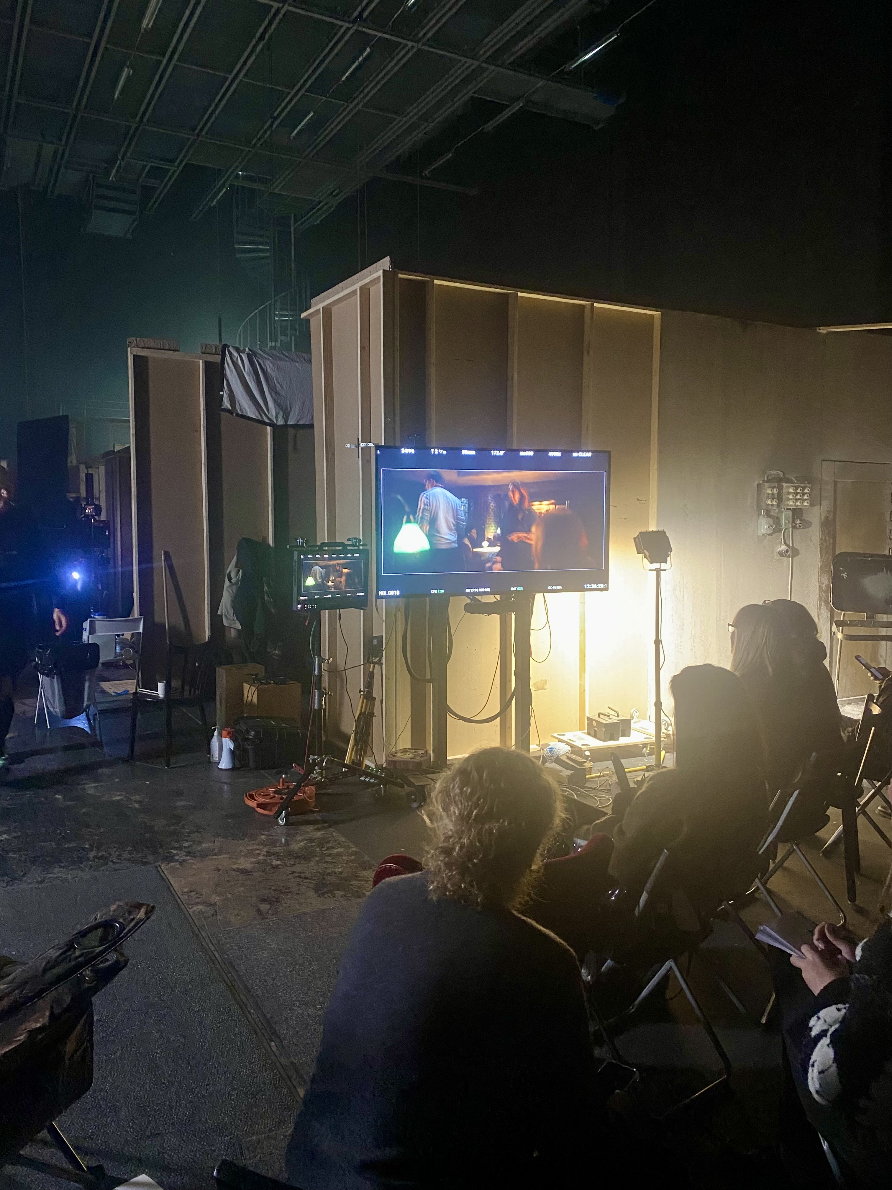 Tystnad tagning inne i Studio Fares under inspelningen av filmen