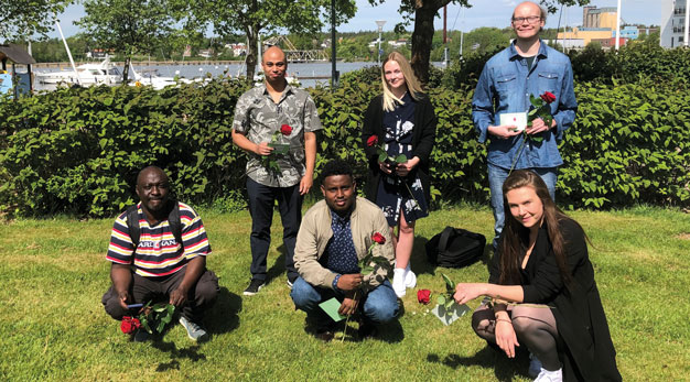 Deltagarna från uppdragsutbildning som är färdigutbildade