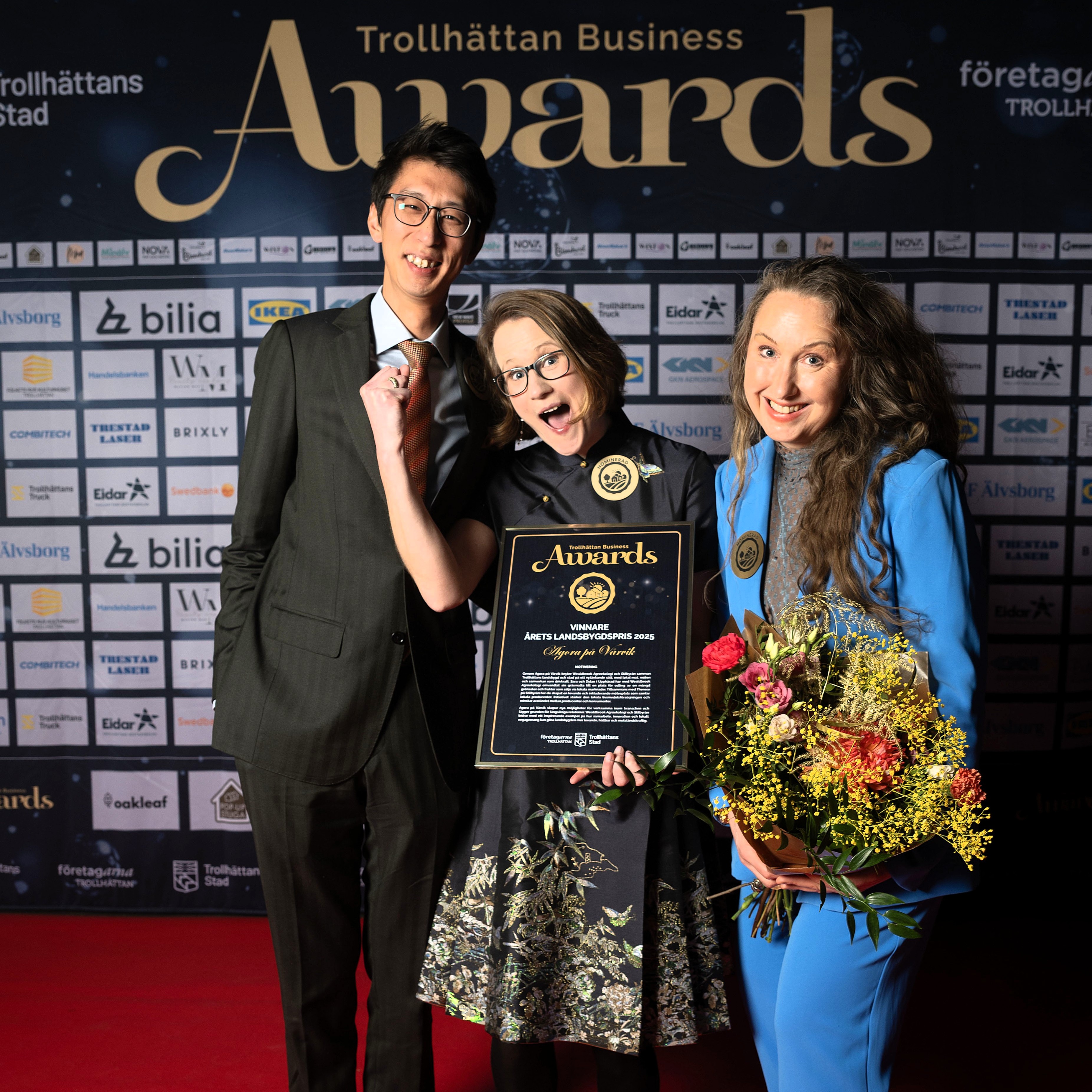 Bild p&aring; vinnarna Agora