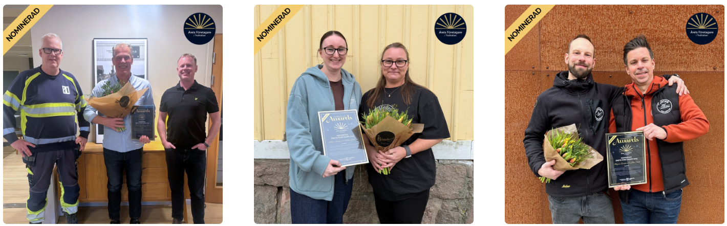 Bild p&aring; de tre nominerade