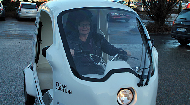 Trehjulsdriven elmoped