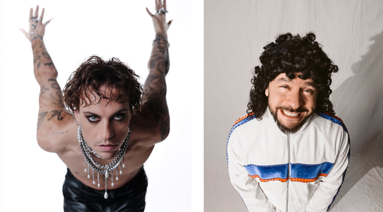 Porträtt på artisterna Greczula och Lilla Al-Fadji