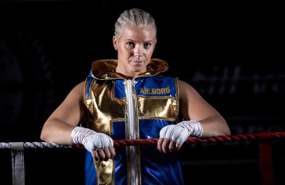 Porträtt på boxaren Marianne Ahlborg.