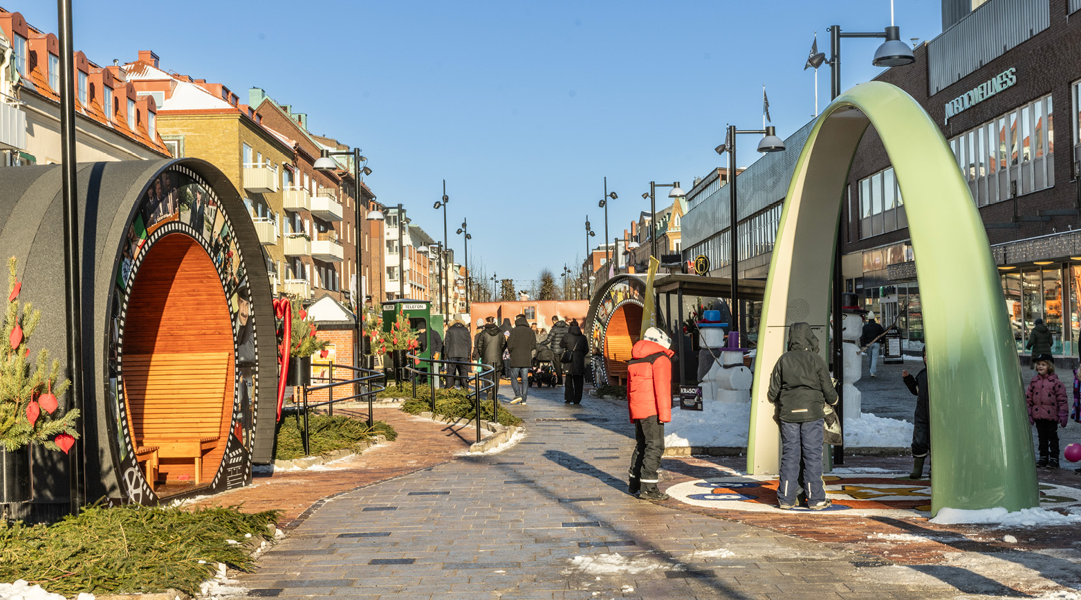 Översikt över lekplatsen på Kungsgatan.
