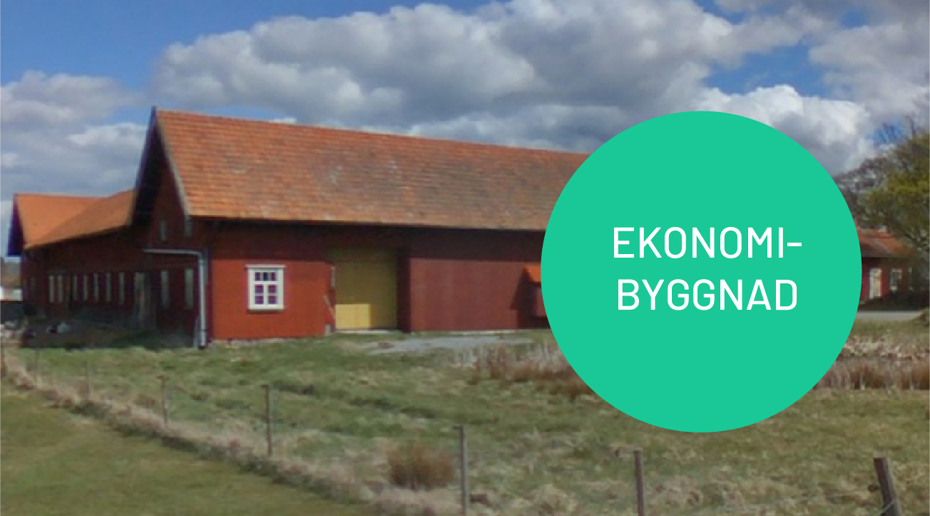 Bilden visar en ekonomibyggnad