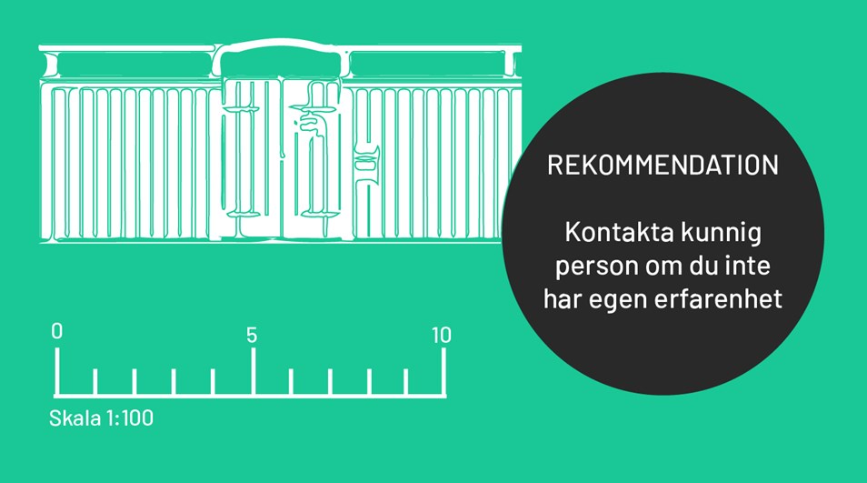 Bilden visar en konstruktionsritning