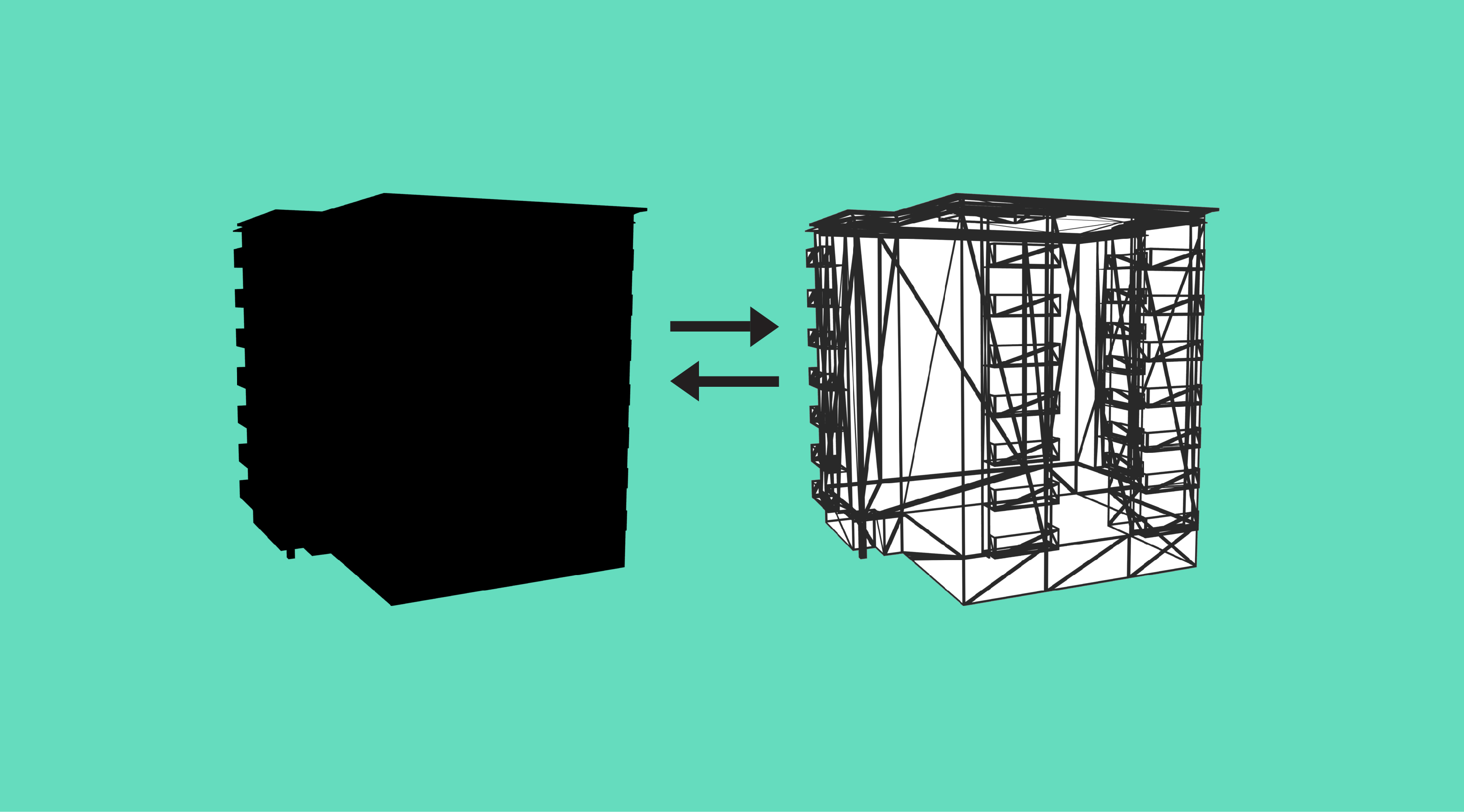 Bilden visar ett hus som är i 3D