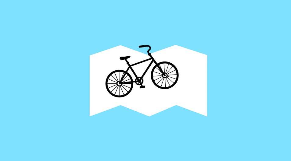 Bild på en cykelkarta