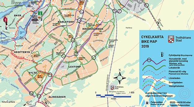 Bild på cykelkarta