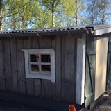 Skrotnisses verkstad har fått sin plats inne i lekplatsen. 