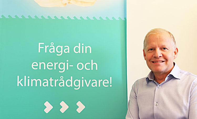 Patrik Dokken, energi- och klimatrådgivare i Trollhättans Stad och Vänersborgs kommun.