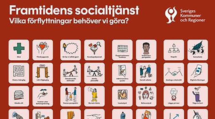 Illustration i rött över områden som omfattas av den nya socialtjänstlagen