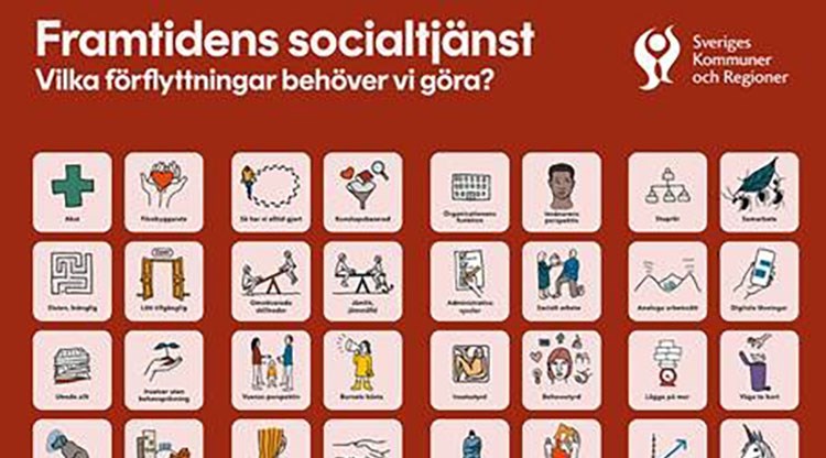 Illustration i rött över områden som omfattas av den nya socialtjänstlagen