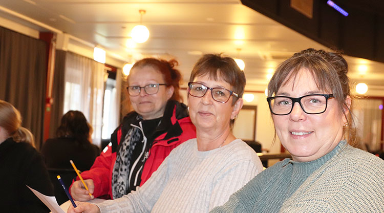 Lokalvårdarna Linda Frej, May-Liss Hellström och Tanja Svensson.