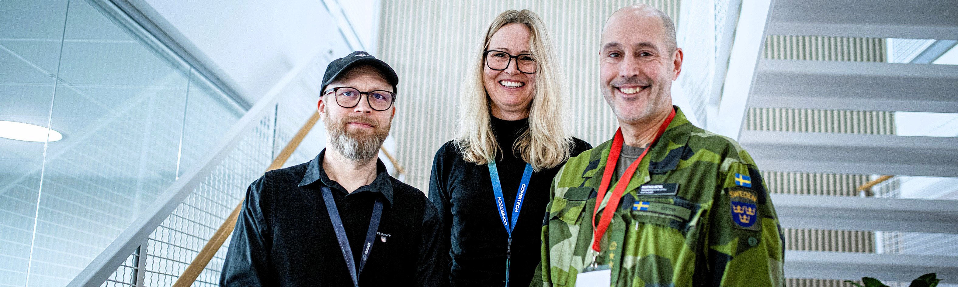 Bild på 3 personer från invigningen 2025