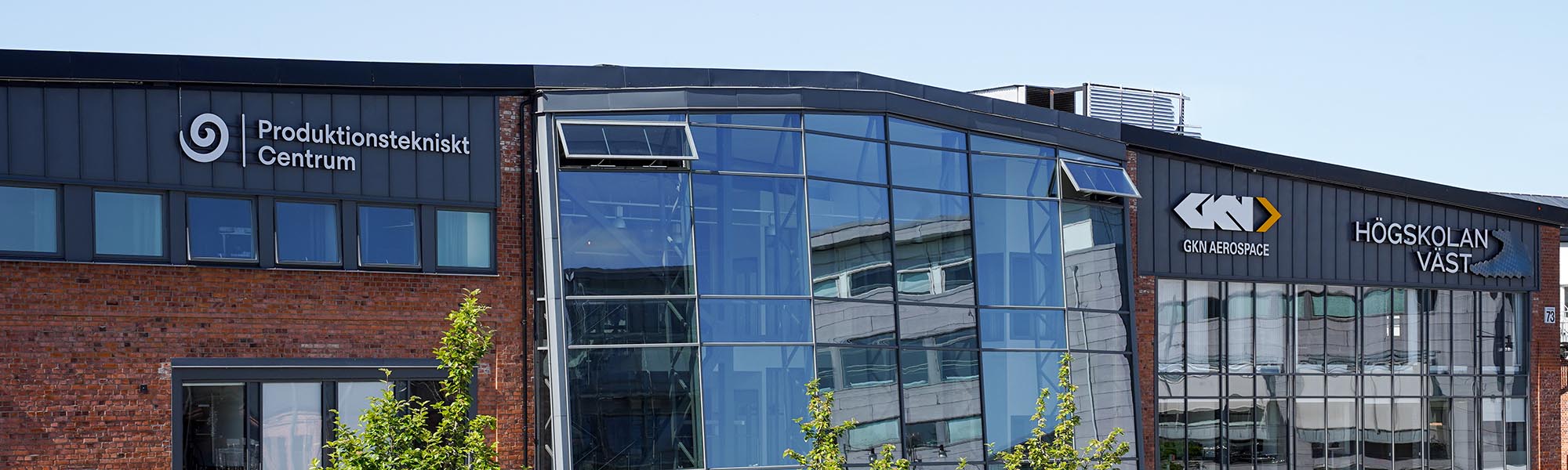 Bild från utsidan på Produktionstekniskt centrum på Innovatum i Trollhättan