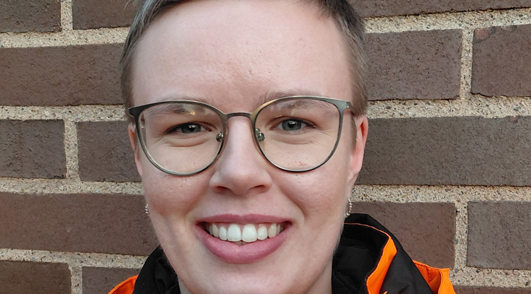 Person med reflexkläder