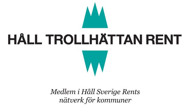 Logotype för "Håll Trollhättan rent"