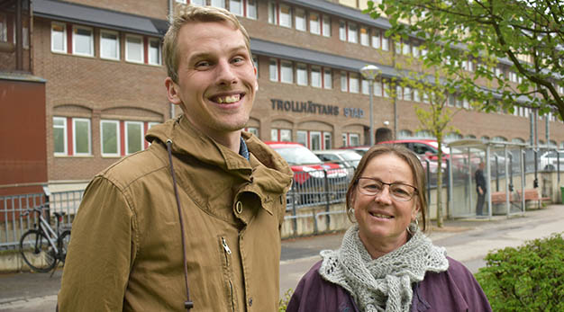Närbild på Johan Andersson och Eva Ginstrup