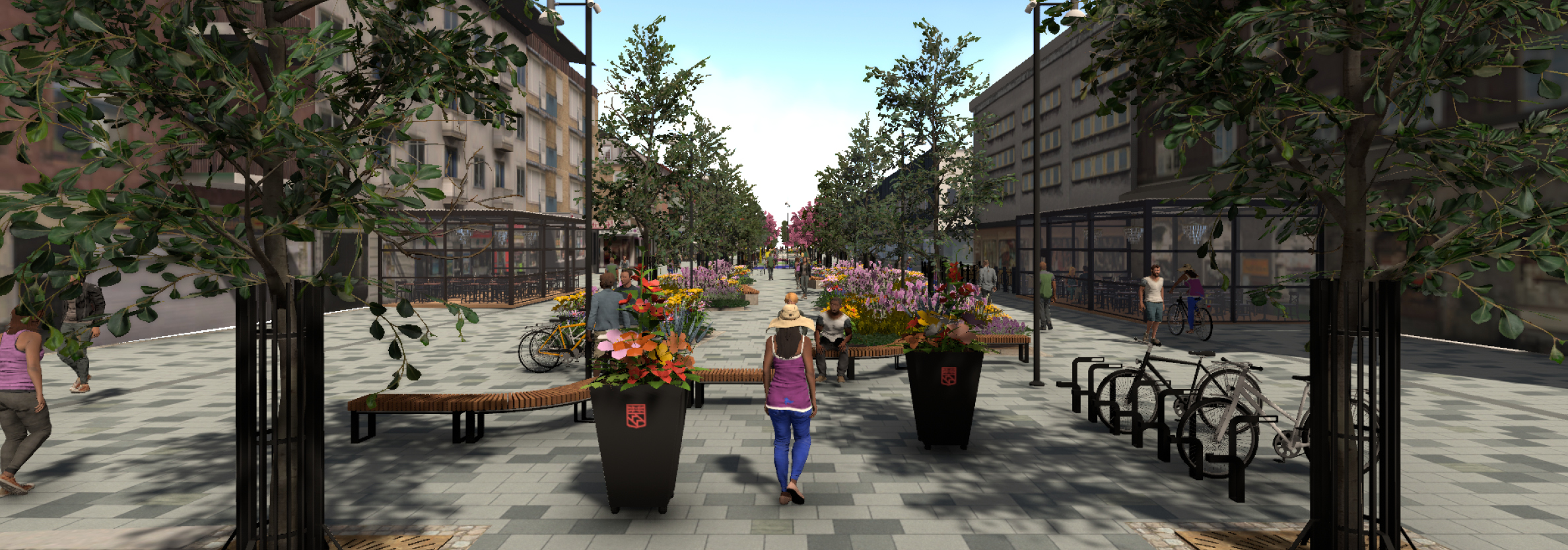 Visualisering över hus Kungsgatan kan se ut efter ombyggnation