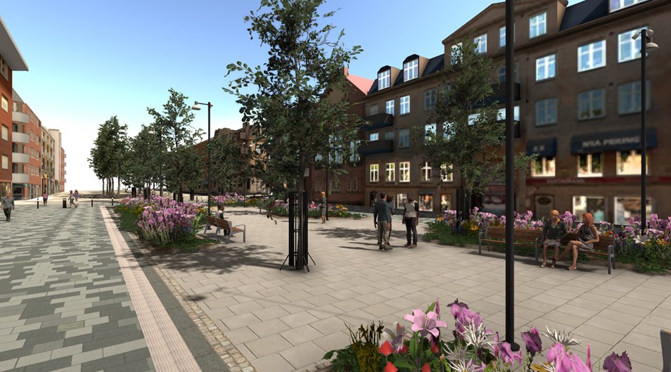 Visualisering Kungsgatan efter ombyggnation