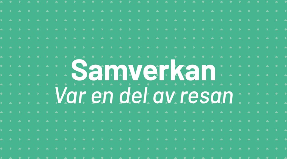 Grön bakgrund med texten "samverkan"