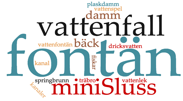 fontän, vattenfall, minisluss, damm, bäck, plaskvatten, vattenspel, kanal, springbrunn, dricksvatten, vattenlek, träbro, vattenfontän, fiskar. 