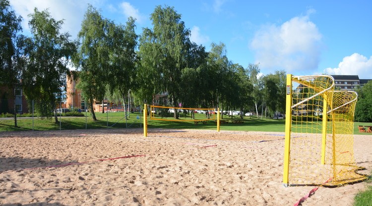 Beachvolleybollplan.