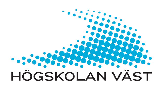 Bilden är Högskolan Västs logotyp. 