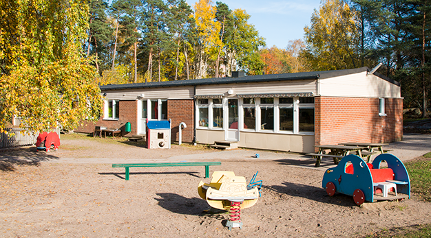 Förskolebyggnad och utemiljö