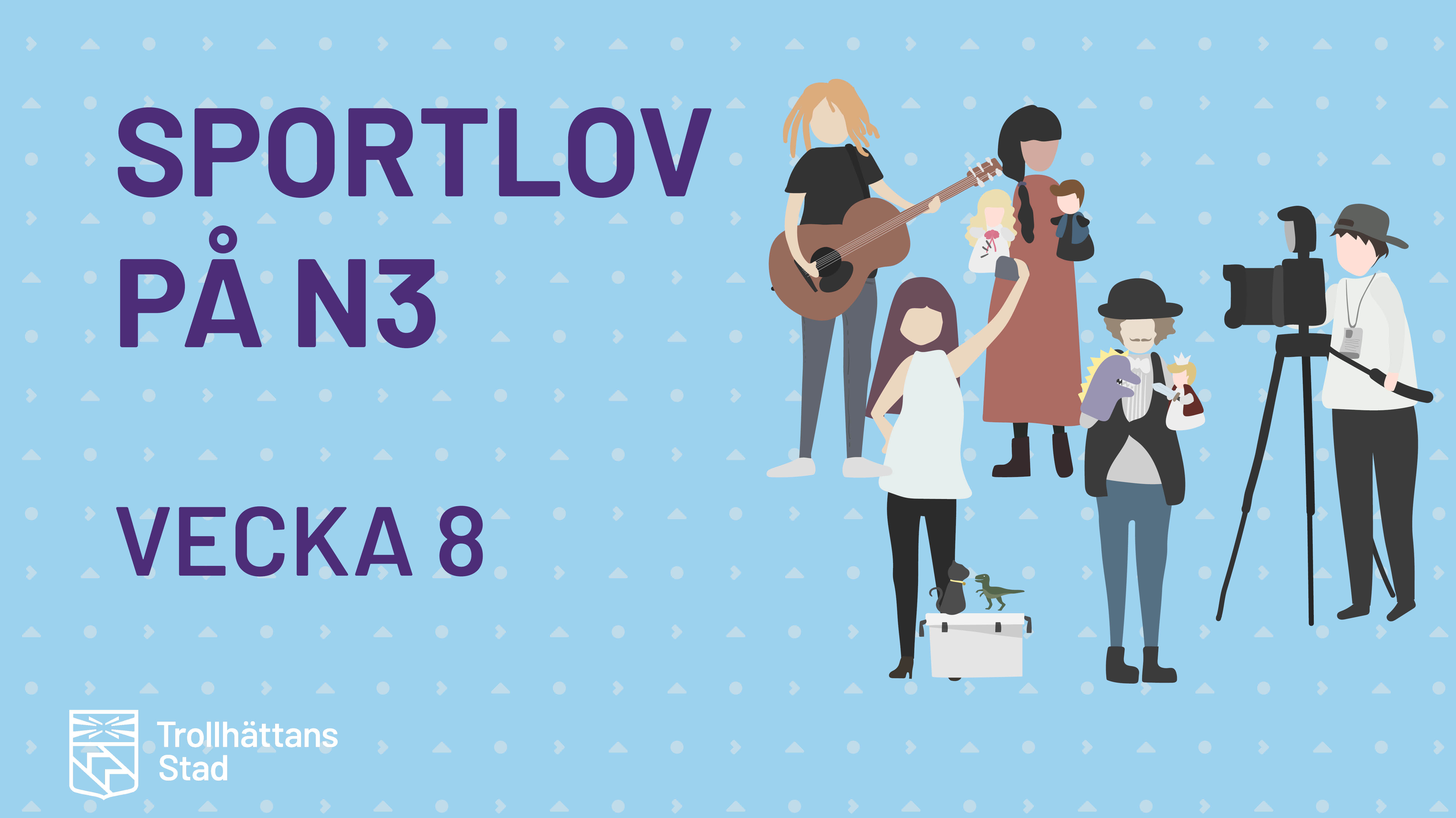 Illustrerad bild i blått